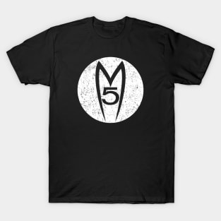 Speed Racer - Mach 5 - Circle - Vintage Retro Distressed - White T-Shirt